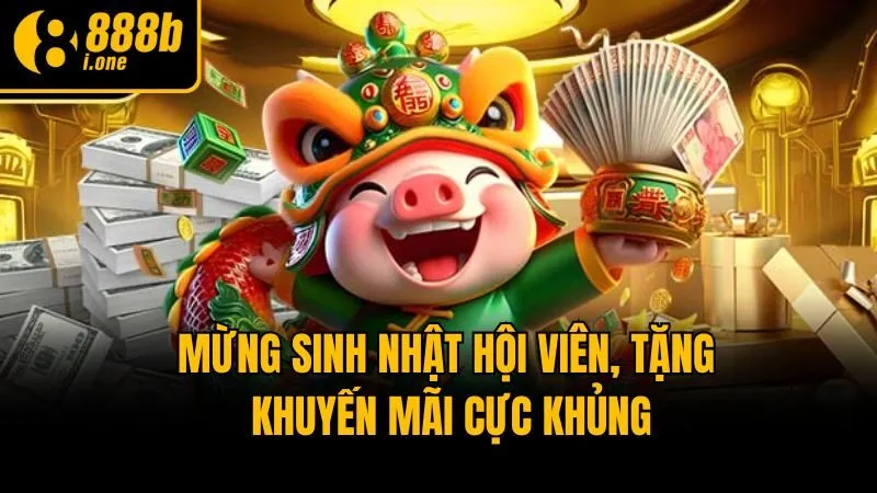 Mừng sinh nhật hội viên, tặng khuyến mãi cực khủng